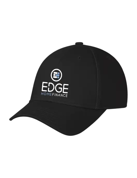 Black Structured Cap Hook & Loop w/Edge Home Finance Logo
