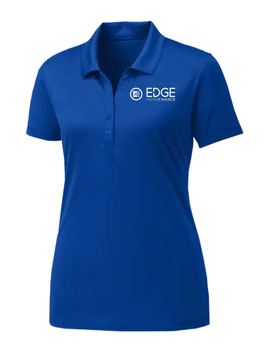 Womens Royal PosiCharge Competitor Polo w/Edge Home Finance Logo