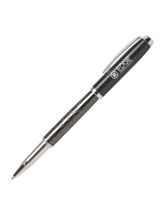 Modernist Black Rollerball Pen - Black Ink w/Edge Home Finance Logo