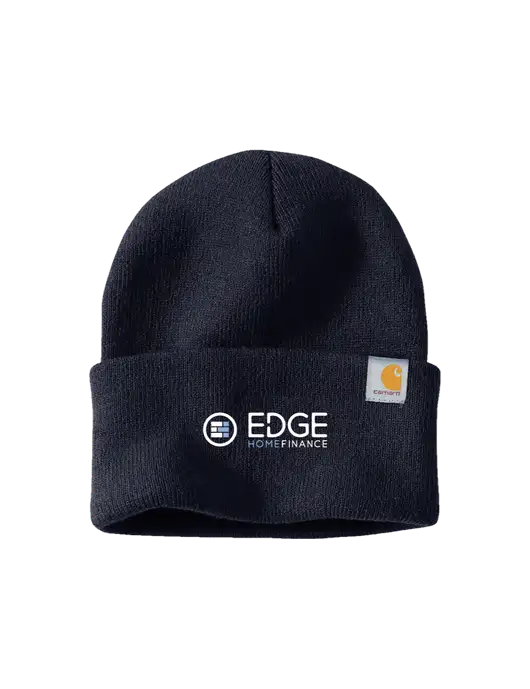 Carhartt Navy Watch Cap 2.0 w/Edge Home Finance Logo