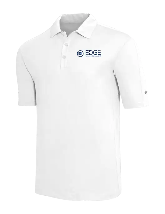 Nike White Tech Sport Dri-FIT Polo w/Edge Home Finance Logo