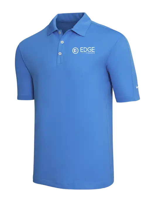 Nike Light Royal Blue Tech Sport Dri-FIT Polo w/Edge Home Finance Logo