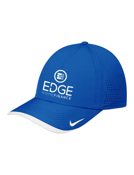 Nike Royal/White Dri-FIT Perforated Performance Cap w/Edge Home Finance Logo
