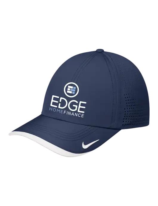 Nike Navy/White Dri-FIT Perforated Performance Cap w/Edge Home Finance Logo
