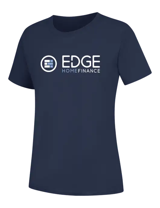 Womens Navy Core Blend Tee w/Edge Home Finance Logo