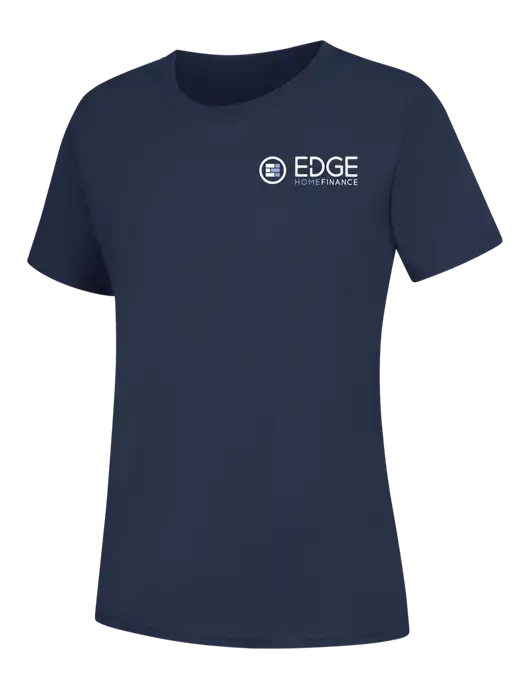 Womens Navy Core Blend Tee w/Edge Home Finance Logo