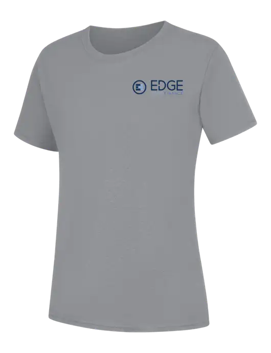 Womens Light Grey Heather Core Blend Tee w/Edge Home Finance Logo