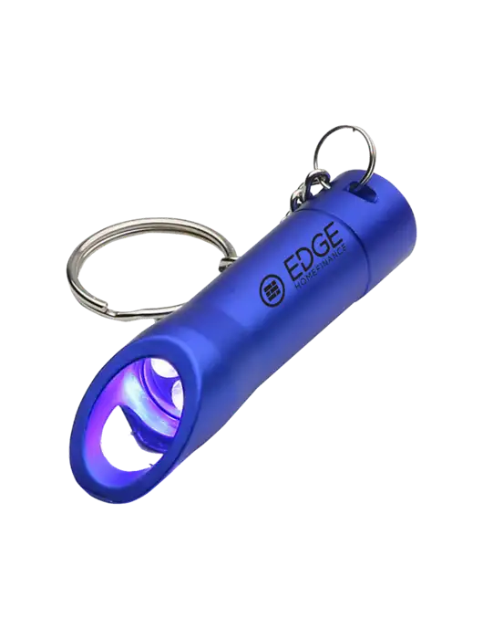 Royal Pocket LED Flashlight with Bottle Opener & Keychain w/Edge Home Finance Logo