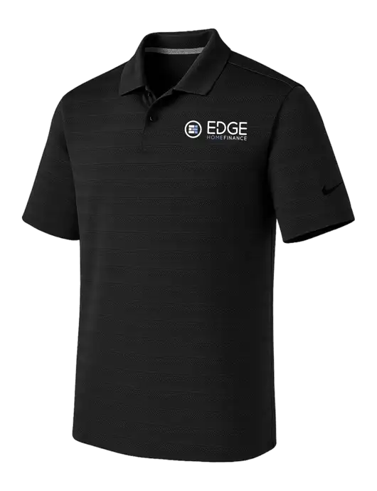 Nike Black Dri-FIT Vapor Jacquard Polo w/Edge Home Finance Logo