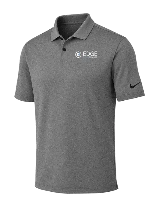 Nike Dark Grey Heather Dri-FIT Vapor Polo w/Edge Home Finance Logo
