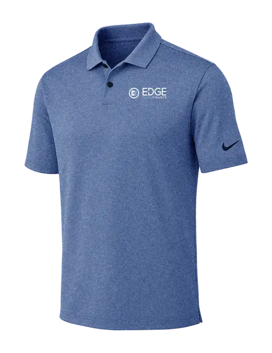 Nike Dark Royal Heather Dri-FIT Vapor Polo w/Edge Home Finance Logo