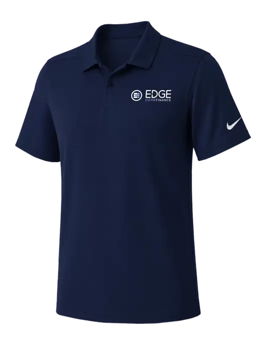 Nike Navy Dry Essential Solid Polo w/Edge Home Finance Logo