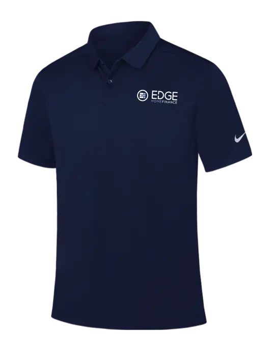 Nike Navy Dry Essential Solid Polo w/Edge Home Finance Logo
