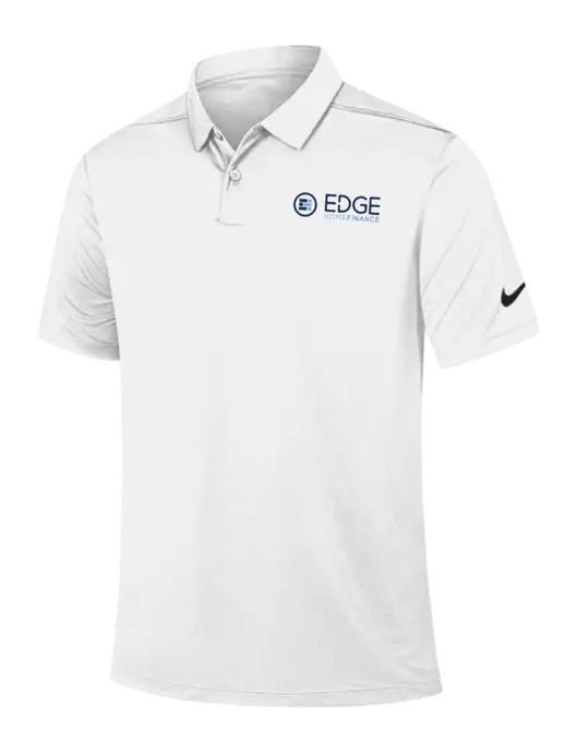 Nike White Dry Essential Solid Polo w/Edge Home Finance Logo