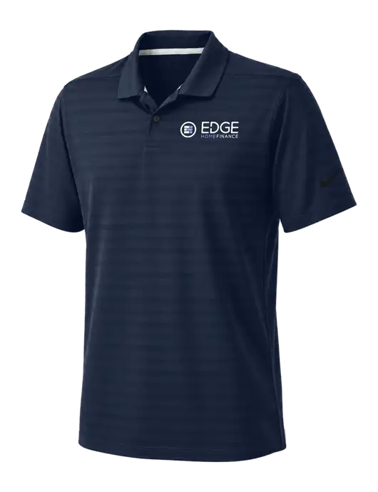 Nike Navy Dri-FIT Vapor Jacquard Polo w/Edge Home Finance Logo