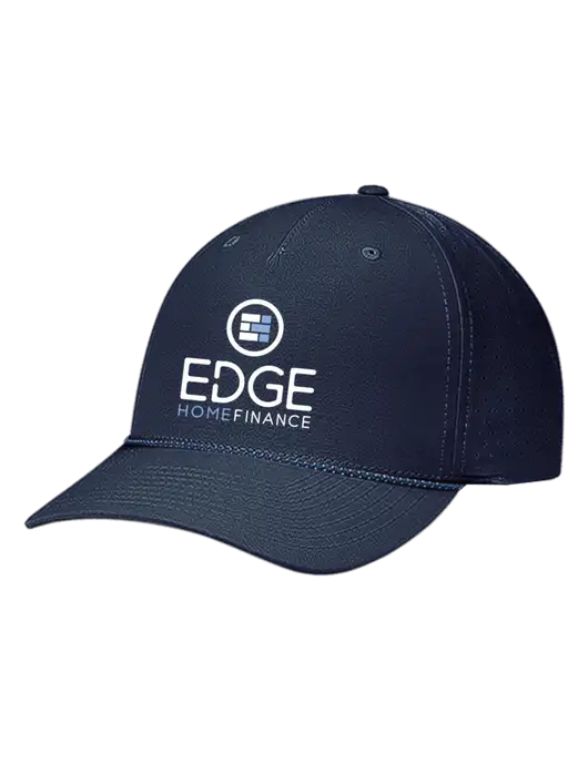 Richardson Laser Perf Performance Dark Navy/Navy-Grey-Blue Rope Cap w/Edge Home Finance Logo