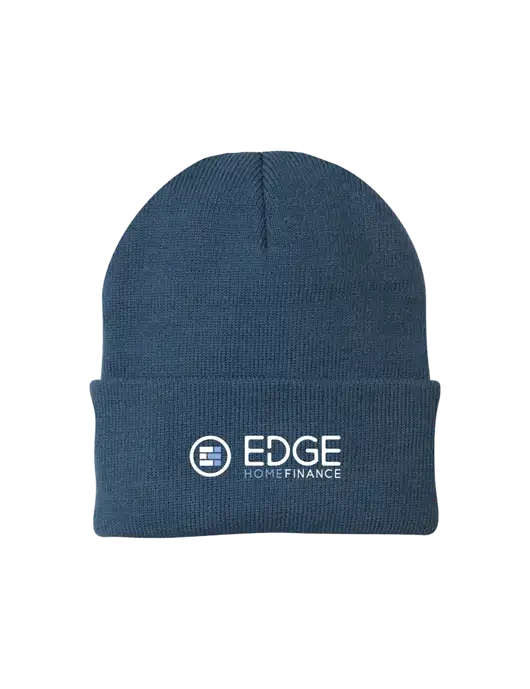 Dark Slate Knit Cap w/Edge Home Finance Logo