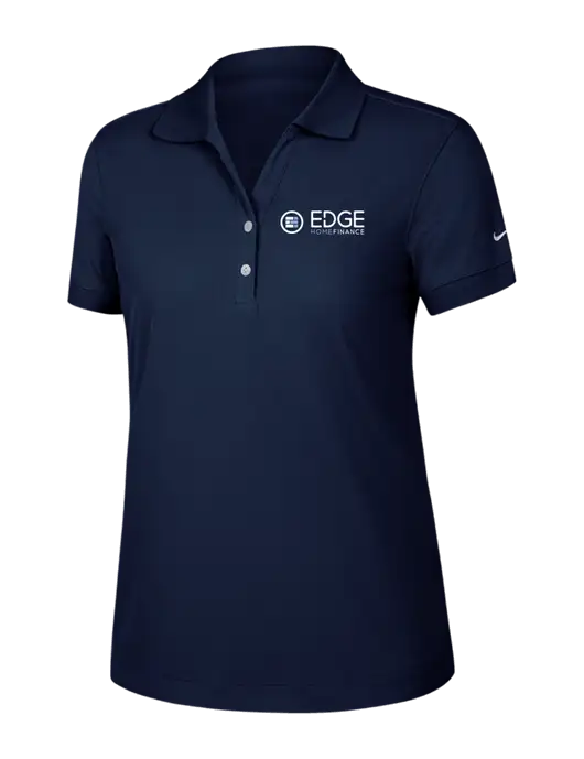 Nike Womens Dri-FIT Classic Dark Navy Polo w/Edge Home Finance Logo