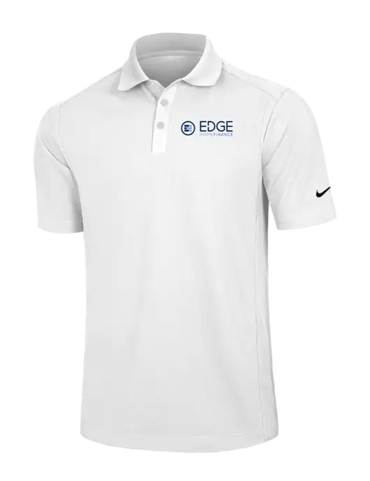 Nike White Dri-FIT Classic Polo w/Edge Home Finance Logo