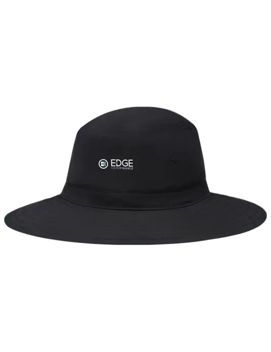 Black Booney Sun Hat w/Edge Home Finance Logo