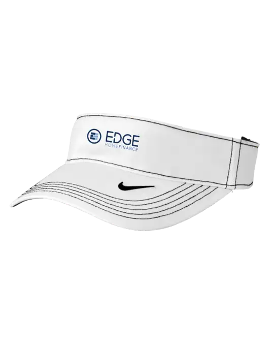 Nike White Dri-FIT Ace Visor w/Edge Home Finance Logo