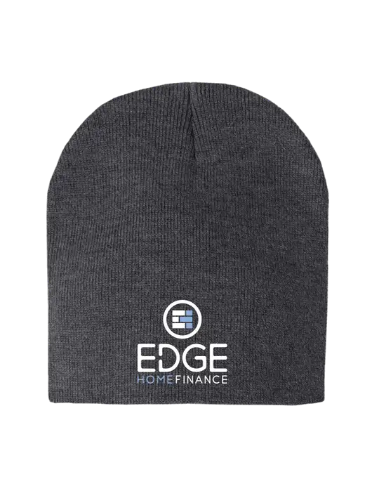 Charcoal Heather Element Knit Beanie w/Edge Home Finance Logo