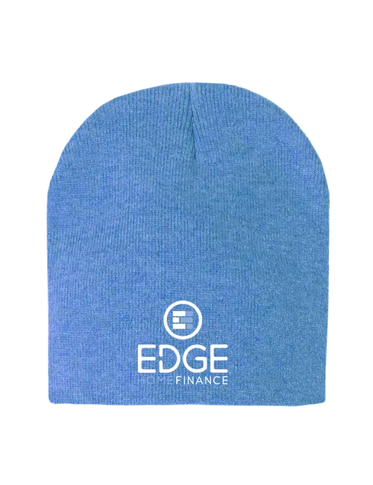 Royal Heather Element Knit Beanie w/Edge Home Finance Logo