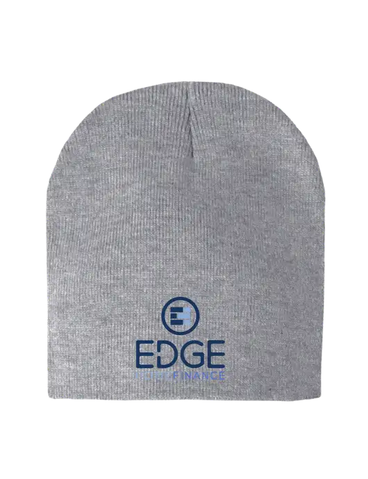 Light Grey Heather Element Knit Beanie w/Edge Home Finance Logo