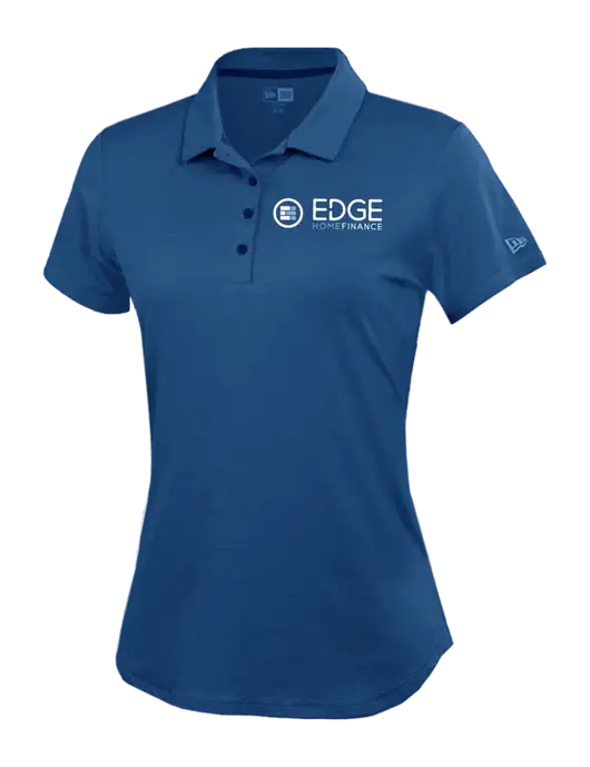 New Era Womens Power Royal Heather Polo w/Edge Home Finance Logo