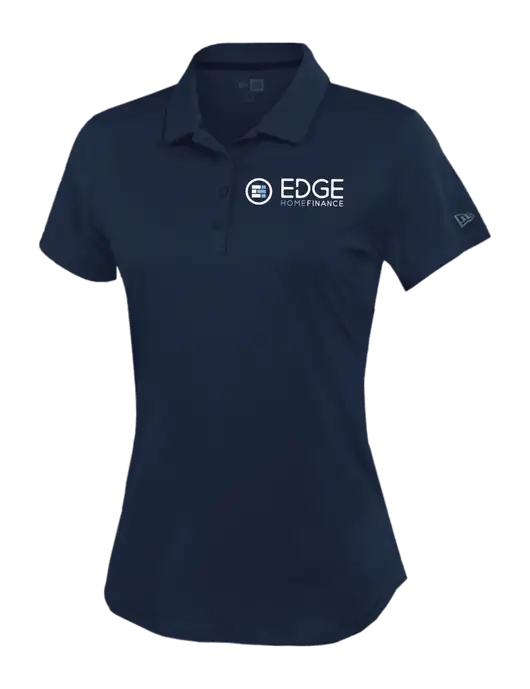 New Era Womens Power Navy Polo w/Edge Home Finance Logo
