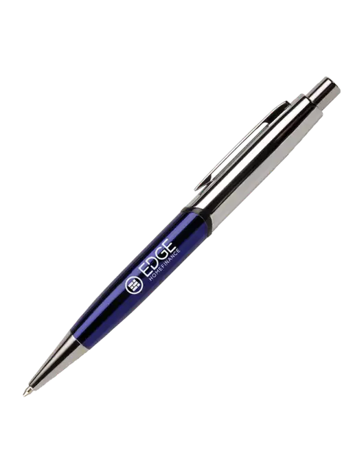 Chimera Blue Pen - Black Ink w/Edge Home Finance Logo, Text