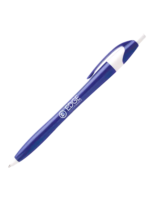 Novella Royal/White Executive Pen - Blue Ink w/Edge Home Finance Logo, Text