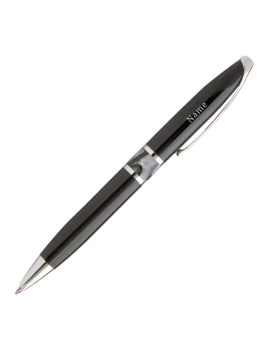 Illusion Black Pen - Black Ink w/Text, Edge Home Finance Logo